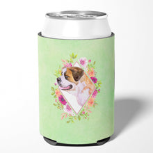 Load image into Gallery viewer, Saint Bernard #1 Green Flowers Can or Bottle Hugger CK4346CC