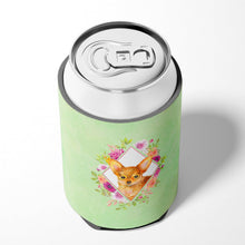 Load image into Gallery viewer, Toy Terrier Green Flowers Can or Bottle Hugger CK4350CC