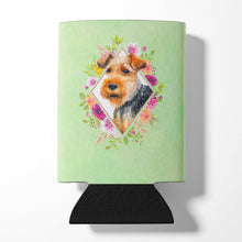 Load image into Gallery viewer, Welsh Terrier Green Flowers Can or Bottle Hugger CK4352CC