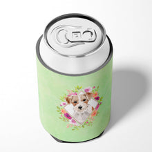 Load image into Gallery viewer, Jack Russell Terrier Green Flowers Can or Bottle Hugger CK4358CC