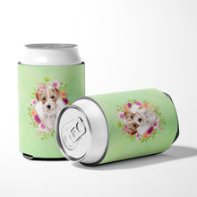 Load image into Gallery viewer, Jack Russell Terrier Green Flowers Can or Bottle Hugger CK4358CC