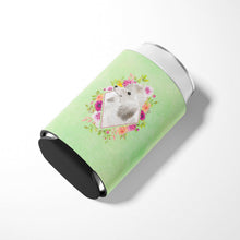 Load image into Gallery viewer, White Standard Poodle Green Flowers Can or Bottle Hugger CK4360CC