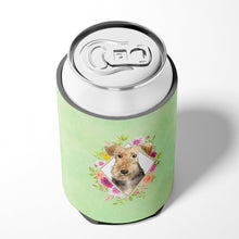 Load image into Gallery viewer, Airedale Terrier Green Flowers Can or Bottle Hugger CK4364CC