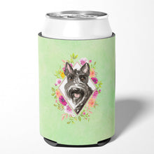 Load image into Gallery viewer, Scottish Terrier Green Flowers Can or Bottle Hugger CK4374CC