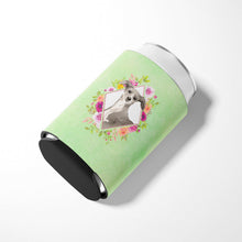 Load image into Gallery viewer, Italian Greyhound Green Flowers Can or Bottle Hugger CK4390CC