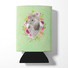 Load image into Gallery viewer, Grey Standard Poodle Green Flowers Can or Bottle Hugger CK4393CC