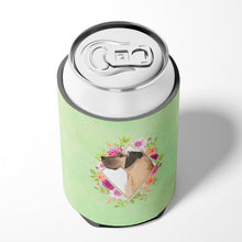 Load image into Gallery viewer, Fawn Great Dane Green Flowers Can or Bottle Hugger CK4394CC