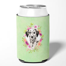 Load image into Gallery viewer, Dalmatian Green Flowers Can or Bottle Hugger CK4402CC