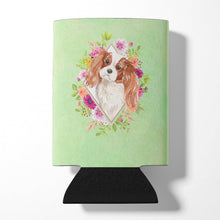 Load image into Gallery viewer, Blenheim Cavalier Spaniel Green Flowers Can or Bottle Hugger CK4408CC