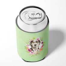 Load image into Gallery viewer, Catahoula Leopard Dog Green Flowers Can or Bottle Hugger CK4409CC