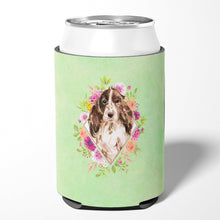 Load image into Gallery viewer, Brown Parti Cocker Spaniel Green Flowers Can or Bottle Hugger CK4412CC