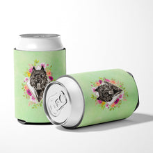 Load image into Gallery viewer, Bouvier des Flandres Green Flowers Can or Bottle Hugger CK4416CC