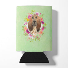 Load image into Gallery viewer, Bloodhound Green Flowers Can or Bottle Hugger CK4419CC