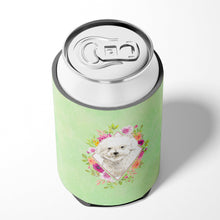 Load image into Gallery viewer, Bichon Frise Green Flowers Can or Bottle Hugger CK4423CC