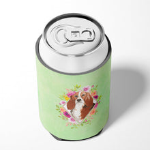 Load image into Gallery viewer, Basset Hound Green Flowers Can or Bottle Hugger CK4426CC