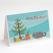 Load image into Gallery viewer, Agouti Chinchilla Merry Christmas Greeting Cards -  Blank Note Cards – 8-Pack of Artist-Designed Cards with Envelopes