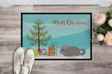 Load image into Gallery viewer, Agouti Chinchilla Merry Christmas Doormat - 18x27 Decorative Floor Mat – Indoor/Outdoor Rug with Artistic Flair CK4430MAT