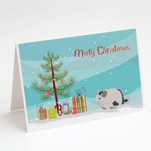 Load image into Gallery viewer, Mosaic Chinchilla Merry Christmas Greeting Cards -  Blank Note Cards – 8-Pack of Artist-Designed Cards with Envelopes