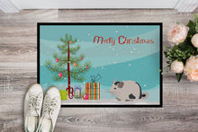 Load image into Gallery viewer, Mosaic Chinchilla Merry Christmas Doormat - 18x27 Decorative Floor Mat – Indoor/Outdoor Rug with Artistic Flair CK4435MAT
