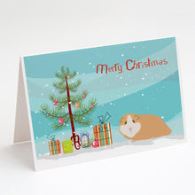 Load image into Gallery viewer, American Guinea Pig Merry Christmas Greeting Cards -  Blank Note Cards – 8-Pack of Artist-Designed Cards with Envelopes