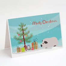 Load image into Gallery viewer, Himalayan Guinea Pig Merry Christmas Greeting Cards -  Blank Note Cards – 8-Pack of Artist-Designed Cards with Envelopes