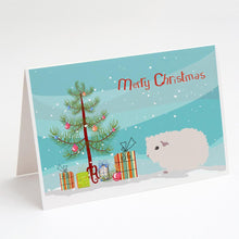 Load image into Gallery viewer, Merino Guinea Pig Merry Christmas Greeting Cards -  Blank Note Cards – 8-Pack of Artist-Designed Cards with Envelopes