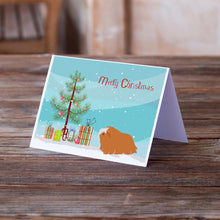 Load image into Gallery viewer, Peruvian Guinea Pig Merry Christmas Greeting Cards -  Blank Note Cards – 8-Pack of Artist-Designed Cards with Envelopes