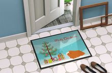 Load image into Gallery viewer, Peruvian Guinea Pig Merry Christmas Doormat - 18x27 Decorative Floor Mat – Indoor/Outdoor Rug with Artistic Flair CK4443MAT