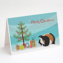 Load image into Gallery viewer, Sheba Guinea Pig Merry Christmas Greeting Cards -  Blank Note Cards – 8-Pack of Artist-Designed Cards with Envelopes