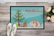 Load image into Gallery viewer, Silkie Guinea Pig Merry Christmas Doormat - 18x27 Decorative Floor Mat – Indoor/Outdoor Rug with Artistic Flair CK4446MAT