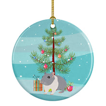 Load image into Gallery viewer, South African Hamster Merry Christmas Ornament - Round Ceramic Ornament – Artist-Designed Keepsake Decoration
