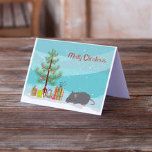 Load image into Gallery viewer, Australian Long Coated Mouse Merry Christmas Greeting Cards -  Blank Note Cards – 8-Pack of Artist-Designed Cards with Envelopes