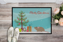 Load image into Gallery viewer, Grey Domestic Mouse Merry Christmas Doormat - 18x27 Decorative Floor Mat – Indoor/Outdoor Rug with Artistic Flair CK4462MAT