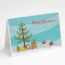 Load image into Gallery viewer, Japanese Mouse Merry Christmas Greeting Cards -  Blank Note Cards – 8-Pack of Artist-Designed Cards with Envelopes