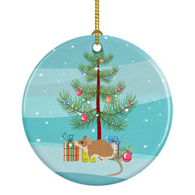 Load image into Gallery viewer, Spiny Mouse Merry Christmas Ornament - Round Ceramic Ornament – Artist-Designed Keepsake Decoration