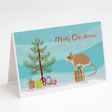 Load image into Gallery viewer, Spiny Mouse Merry Christmas Greeting Cards -  Blank Note Cards – 8-Pack of Artist-Designed Cards with Envelopes