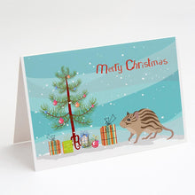 Load image into Gallery viewer, Zebra Mouse Merry Christmas Greeting Cards -  Blank Note Cards – 8-Pack of Artist-Designed Cards with Envelopes