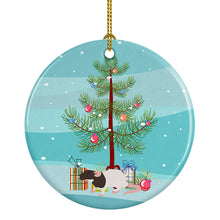 Load image into Gallery viewer, Dumbo Rat Merry Christmas Ornament - Round Ceramic Ornament – Artist-Designed Keepsake Decoration