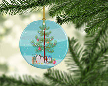 Load image into Gallery viewer, Husky Rat Merry Christmas Ornament - Round Ceramic Ornament – Artist-Designed Keepsake Decoration