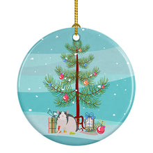 Load image into Gallery viewer, Husky Rat Merry Christmas Ornament - Round Ceramic Ornament – Artist-Designed Keepsake Decoration