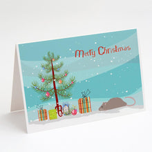 Load image into Gallery viewer, Satin Rat Merry Christmas Greeting Cards -  Blank Note Cards – 8-Pack of Artist-Designed Cards with Envelopes