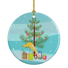 Load image into Gallery viewer, Belgian Hunchback Canary Merry Christmas Ornament - Round Ceramic Ornament – Artist-Designed Keepsake Decoration