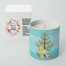 Load image into Gallery viewer, French Curly Canary Merry Christmas 10 oz Decorative Soy Candle