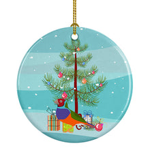 Load image into Gallery viewer, Amadina Merry Christmas Ornament - Round Ceramic Ornament – Artist-Designed Keepsake Decoration