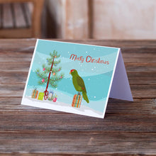 Load image into Gallery viewer, Amazon Parrot Merry Christmas Greeting Cards -  Blank Note Cards – 8-Pack of Artist-Designed Cards with Envelopes
