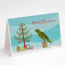 Load image into Gallery viewer, Amazon Parrot Merry Christmas Greeting Cards -  Blank Note Cards – 8-Pack of Artist-Designed Cards with Envelopes