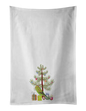 Load image into Gallery viewer, Budgerigar Merry Christmas White Kitchen Towel Set of 2