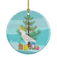 Load image into Gallery viewer, Cockatoo Merry Christmas Ornament - Round Ceramic Ornament – Artist-Designed Keepsake Decoration
