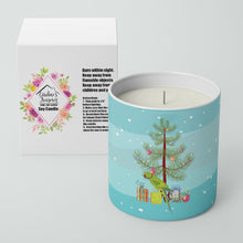 Load image into Gallery viewer, Ring-Necked Parakeet Merry Christmas 10 oz Decorative Soy Candle