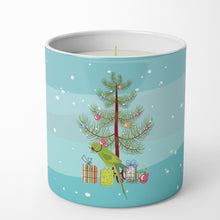 Load image into Gallery viewer, Ring-Necked Parakeet Merry Christmas 10 oz Decorative Soy Candle